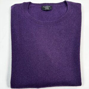 Talbots Purple 100% Cashmere Crew Neck Pullover Sweater – Petite M